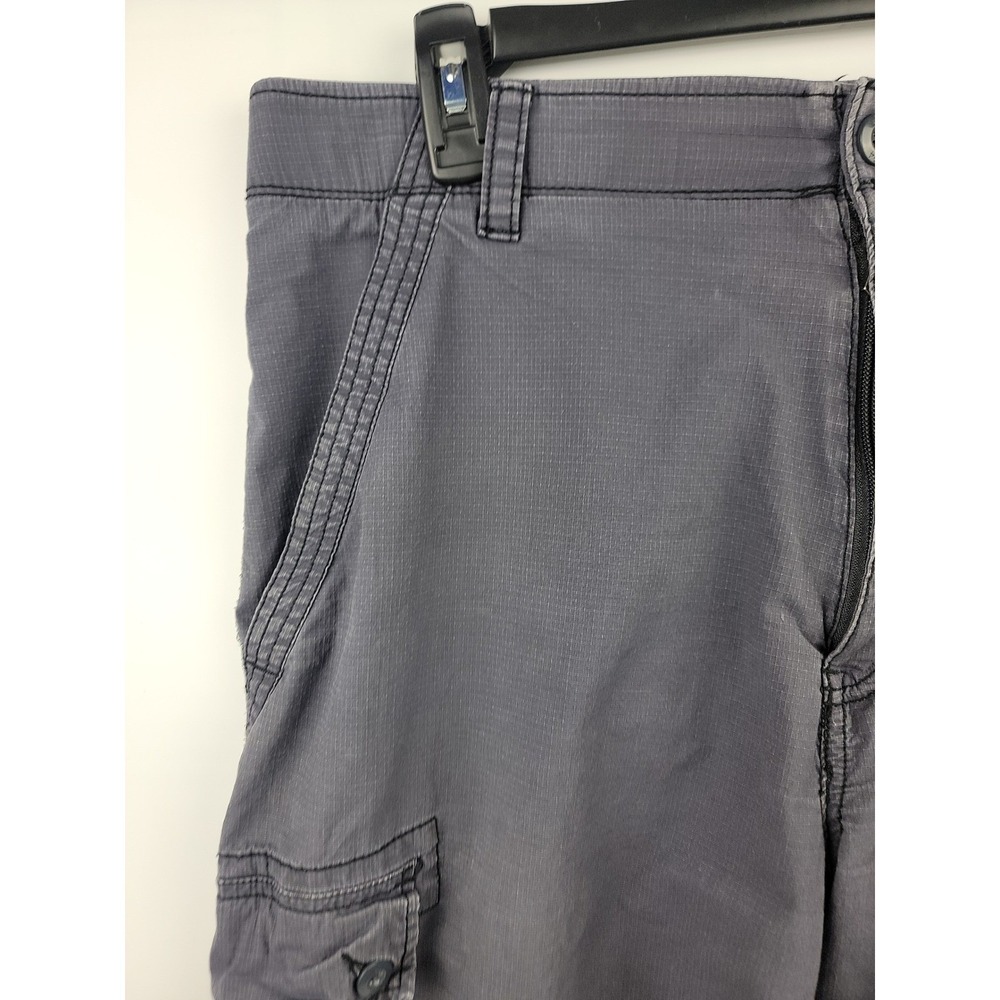 Wear First Mens Gray Cargo Shorts Size 38 Flat Front Utility Pockets Belt Loops - Picture 4 of 12